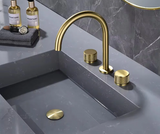 Brushed Gold Basin/Bath Mixer #202436