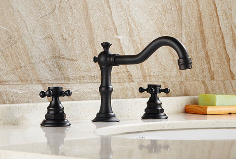 Oil Rubbed Antique  Basin/Bath 3 Hole Mixer #201734