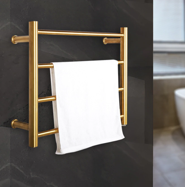 Heated Towel Rail Brushed Gold #20202 – TIC Bathrooms