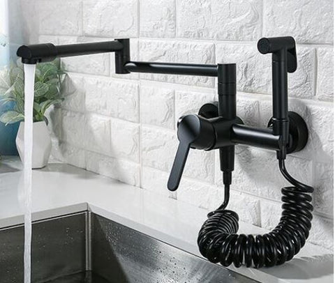 Matt Black Kitchen Mixer With Hand Shower #20203