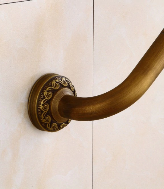 Antique Brass Grab Rail 45cm 201921 TIC Bathrooms
