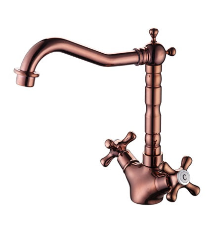 Rose Gold Antique Short Basin Mixer #201720