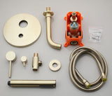 Brushed Gold Modern Minimal Concealed Bath Mixer #20217