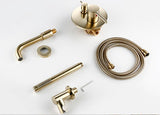 Brushed Gold Modern Minimal Concealed Bath Mixer #20217