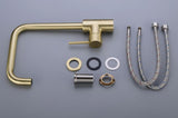 Brushed Gold Minimal High Arc Mixer #201848