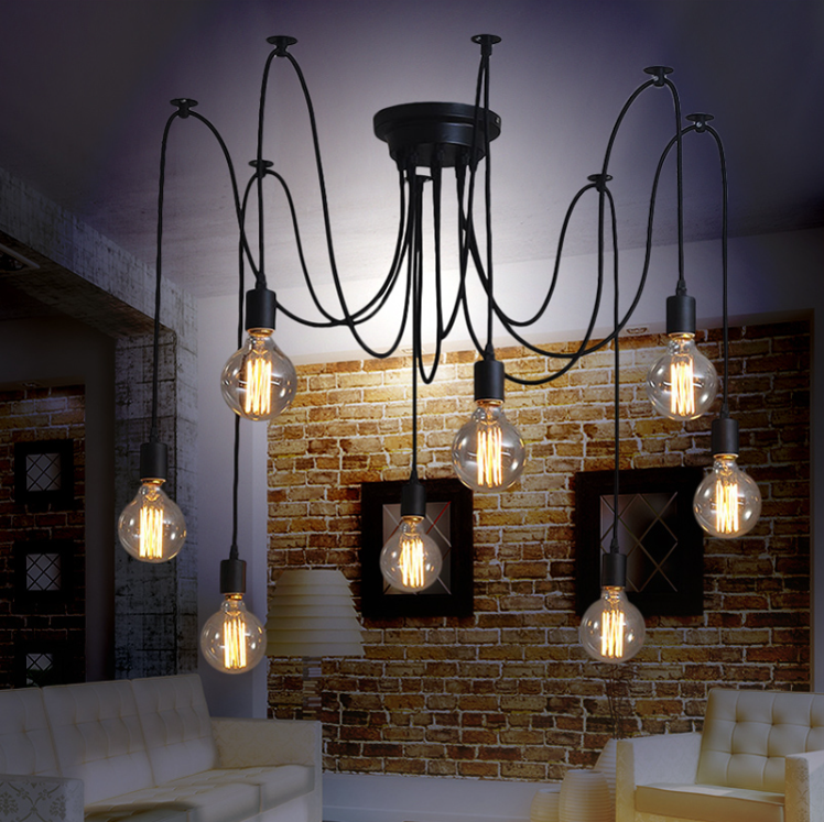 Vintage Chandelier 8 cord Light#2027 – TIC Bathrooms