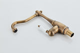 Antique Single Ceramic Lever Brass Basin Mixer #20171