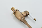 Antique Single Ceramic Lever Brass Basin Mixer #20171