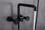 Matt Black Steampunk Bath Mixer #20116