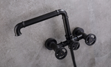Matt Black Steampunk Bath Mixer #20116