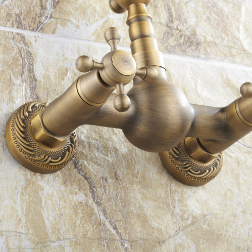Antique Wall Mounted Classic Basin Mixer #201722 – TIC Bathrooms