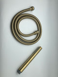Brushed Gold Modern Bath Mixer With Hand Shower #20126