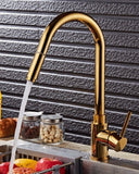 Gold Modern Extender Kitchen Mixer #201798