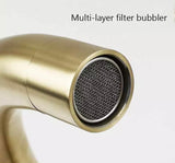 Brushed Gold Modern Freestanding Bath Mixer #1717