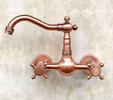 Copper Wall Mount Basin Mixer #201710