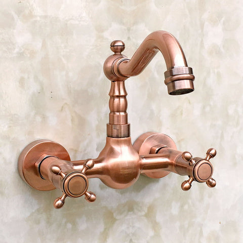 Copper Wall Mount Basin Mixer #201710