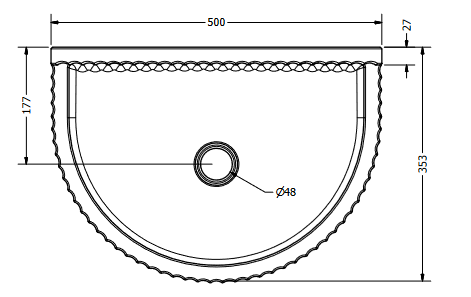 Heritage Wall Mounted Basin #202434