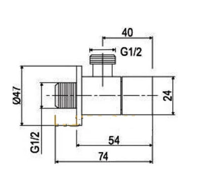 Matt Black Angle Valve #20131
