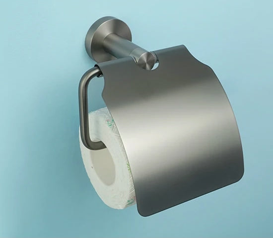 Gunmetal Grey Toilet Roll Holder #202409