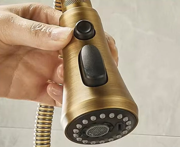 Brass Pull Out Kitchen Mixer #20259