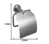 Gunmetal Grey Toilet Roll Holder #202409