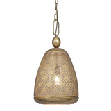 Moroccan Brass Rustic Pendant Light – Bell #2033