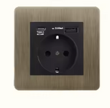Carved Brass Toggle Switch