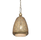 Moroccan Brass Rustic Pendant Light – Bell #2033