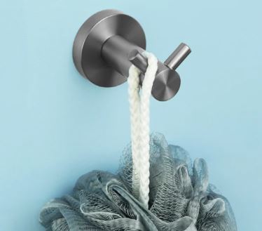 Gunmetal Grey Modern Robe Hook #201410
