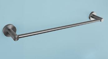 Gun Metal Grey Minimal Single Towel Rail #202417