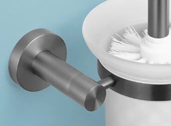 Gun Metal Grey Toilet Brush Holder #202413