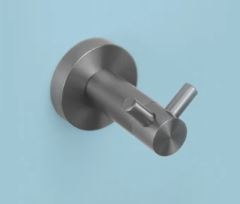 Gunmetal Grey Modern Robe Hook #201410