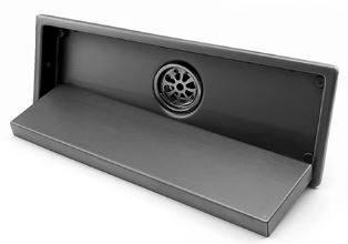 Gun Metal Floor Drain 30cm #202414