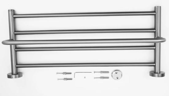 Gun Metal Modern Towel Rack and Rail #202411 – TIC Bathrooms