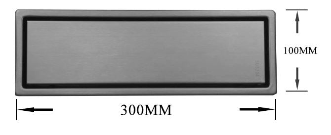 Gun Metal Floor Drain 30cm #202414