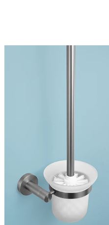 Gun Metal Grey Toilet Brush Holder #202413