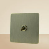 Carved Brass Toggle Switch
