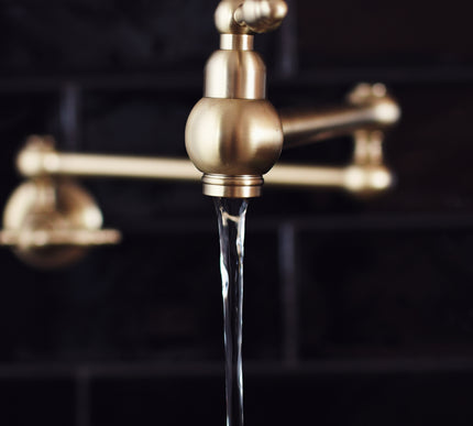 Brushed Gold Antique Pot Filler #201790