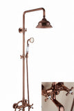 Rose Gold Antique Shower With Ceramic Handle #201727