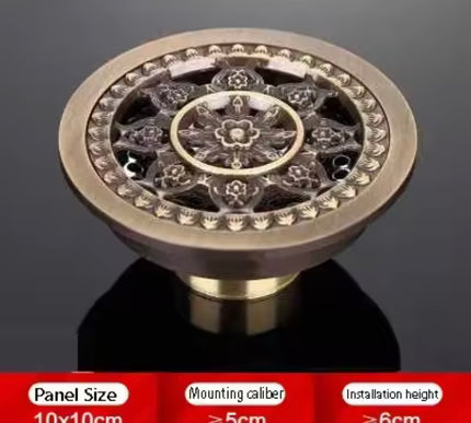 Round Floral Filigree Shower Trap  #201796