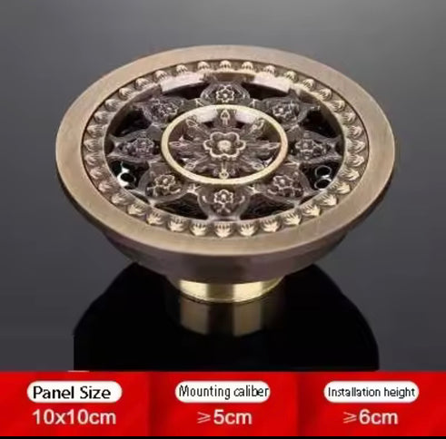 Round Floral Filigree Shower Trap  #201796