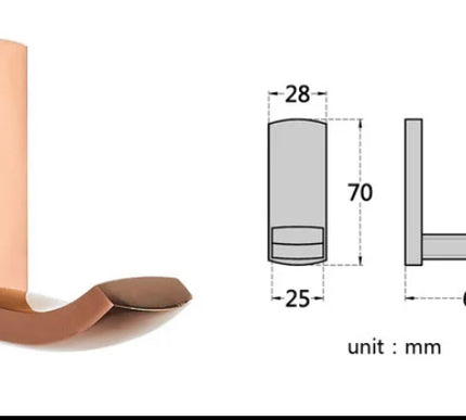 Rose Gold Modern Robe Hook #202399