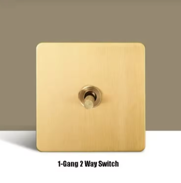 Carved Gold Toggle Switch