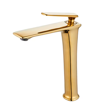 Gold Tall Modern Basin Mixer #202523