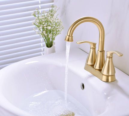 Modern Brushed Gold Basin Mixer #202345