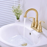 Modern Brushed Gold Basin Mixer #202345