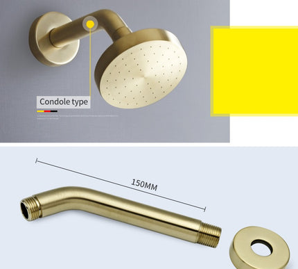 Brushed Gold Shower Mixer #202346