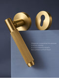 Brushed Gold Door Handle #202344