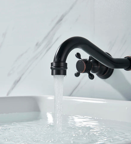 Oil Rubbed Wall Mount Mixer 3 Piece #202358