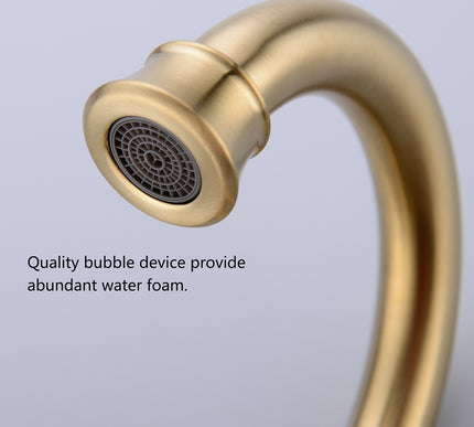 Modern Brushed Gold Basin Mixer #202345